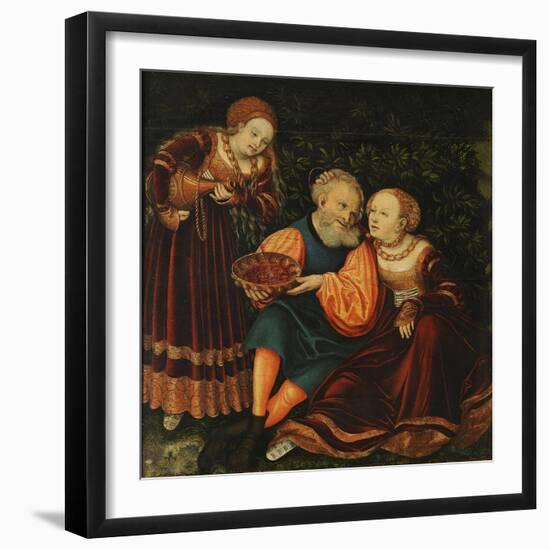 Lot and His Daughters-Lucas Cranach the Elder-Framed Giclee Print