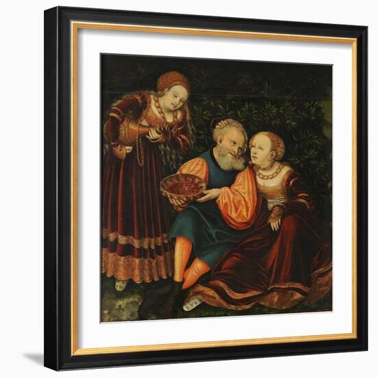 Lot and His Daughters-Lucas Cranach the Elder-Framed Giclee Print