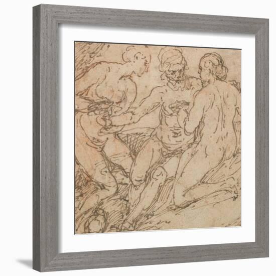 Lot and His Daughters-Alessandro Turchi-Framed Giclee Print