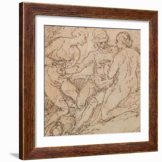 Lot and His Daughters-Alessandro Turchi-Framed Giclee Print