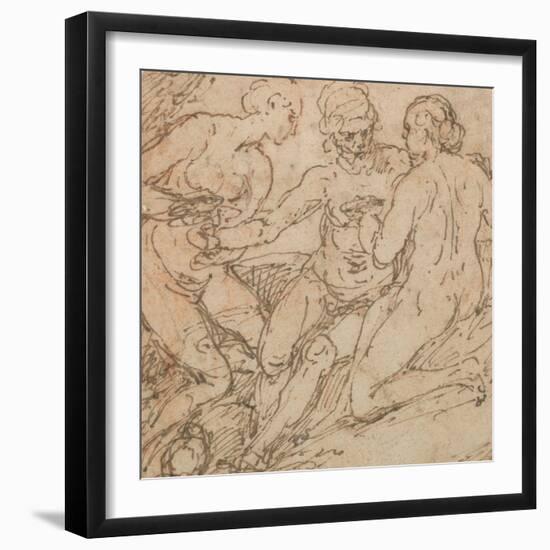 Lot and His Daughters-Alessandro Turchi-Framed Giclee Print
