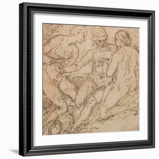 Lot and His Daughters-Alessandro Turchi-Framed Giclee Print