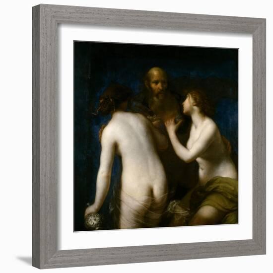 Lot Inebriated by His Daughters, Ca. 1634, Italian School-Francesco Furini-Framed Giclee Print