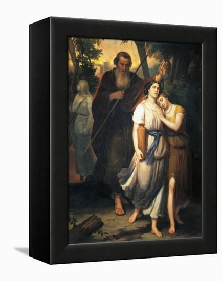 Lot Leaving Sodom with His Family, 1853-Juan Urruchi-Framed Premier Image Canvas