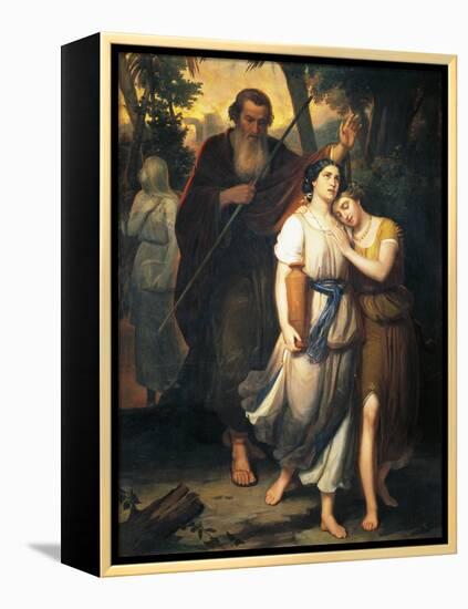 Lot Leaving Sodom with His Family, 1853-Juan Urruchi-Framed Premier Image Canvas