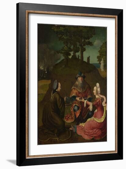 Lot's Daughters Make their Father Drink Wine, 1508-1512-Lucas van Leyden-Framed Giclee Print