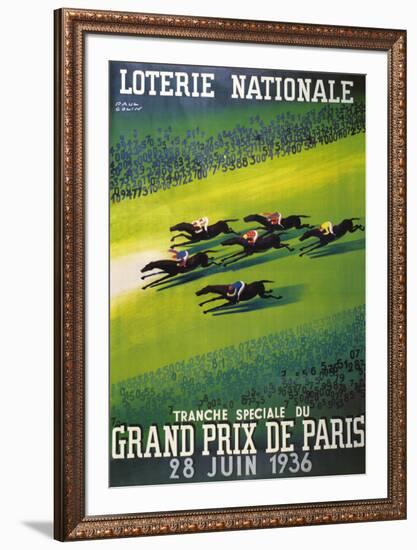 Loterie Nationale-Paul Colin-Framed Art Print