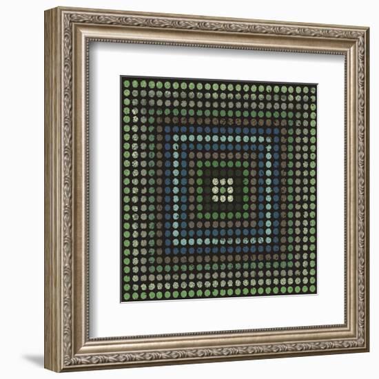 Lots of Dots (Teal)-Susan Clickner-Framed Giclee Print