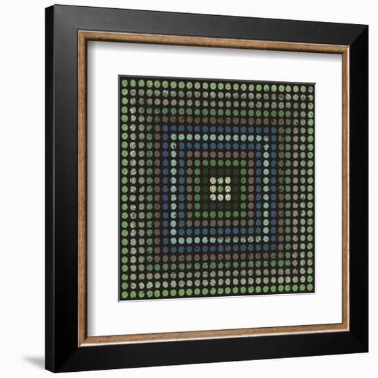 Lots of Dots (Teal)-Susan Clickner-Framed Giclee Print