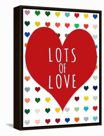 Lots of Love-Shelley Lake-Framed Stretched Canvas