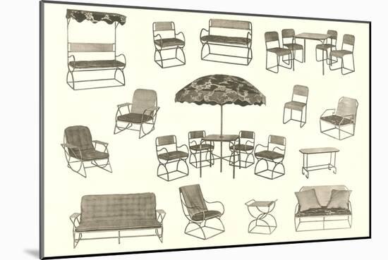 Lots of Outdoor Furniture-null-Mounted Art Print