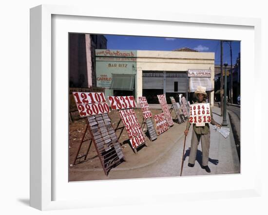 Lottery Ticket Vendor-Eliot Elisofon-Framed Photographic Print