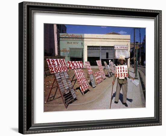 Lottery Ticket Vendor-Eliot Elisofon-Framed Photographic Print