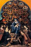 Madonna of the Rosary (Cingoli Altarpiece)-Lotto Lorenzo-Mounted Art Print