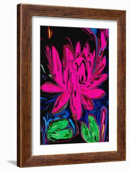 Lotus 5-Rabi Khan-Framed Art Print