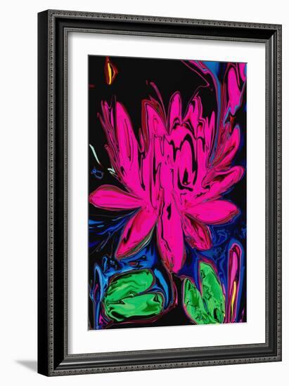 Lotus 5-Rabi Khan-Framed Art Print