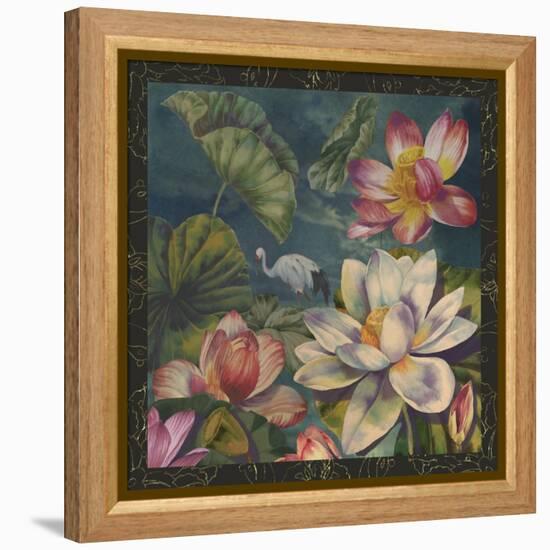 Lotus and Crane-Bill Jackson-Framed Premier Image Canvas