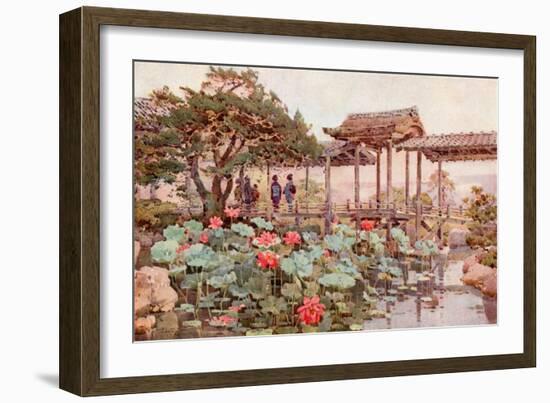 Lotus at Kodaiji-Ella Du Cane-Framed Giclee Print