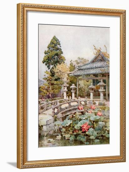 Lotus at Kyomidzu-Ella Du Cane-Framed Giclee Print