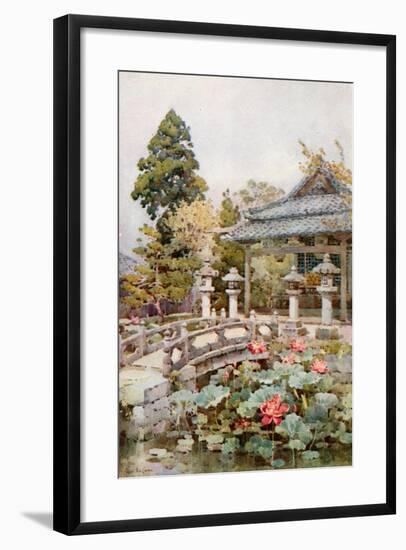 Lotus at Kyomidzu-Ella Du Cane-Framed Giclee Print