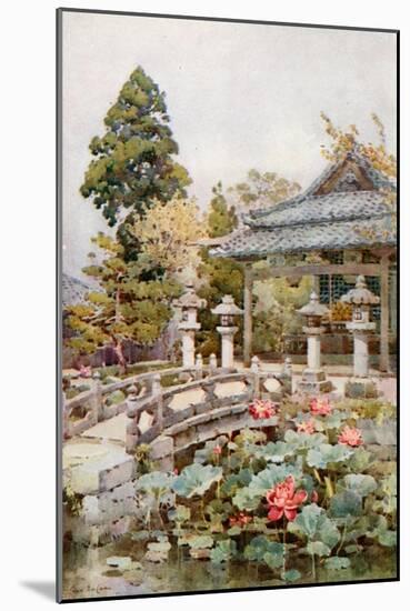 Lotus at Kyomidzu-Ella Du Cane-Mounted Giclee Print