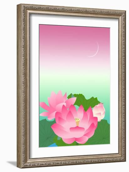 Lotus at Night-Ikuko Kowada-Framed Giclee Print