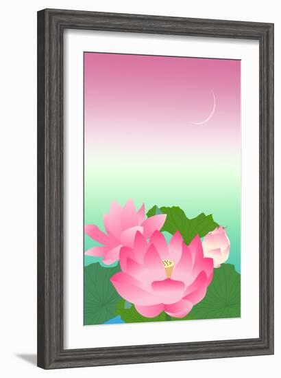 Lotus at Night-Ikuko Kowada-Framed Giclee Print