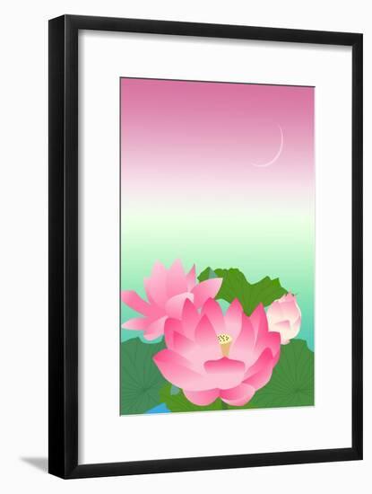 Lotus at Night-Ikuko Kowada-Framed Giclee Print