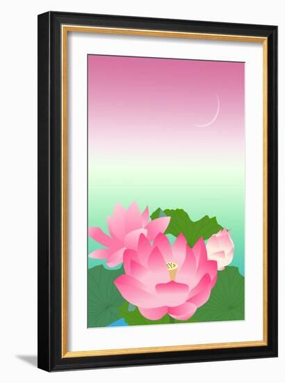 Lotus at Night-Ikuko Kowada-Framed Giclee Print