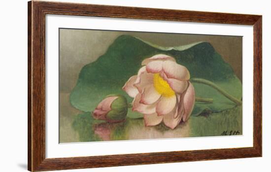 Lotus Blossom-Martin Johnson Heade-Framed Art Print