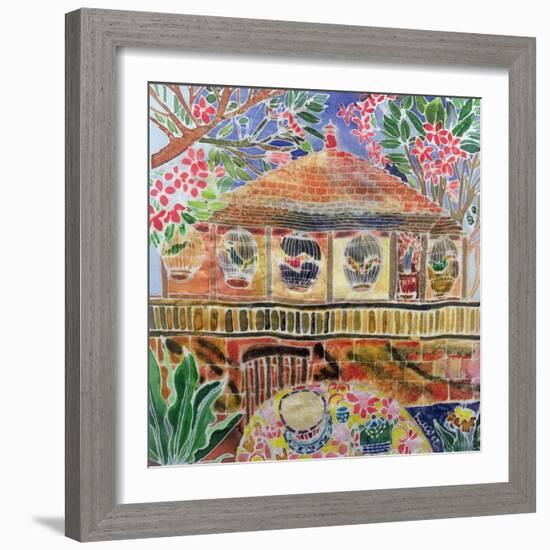 Lotus Cafe, Ubud, Bali, 2002-Hilary Simon-Framed Giclee Print