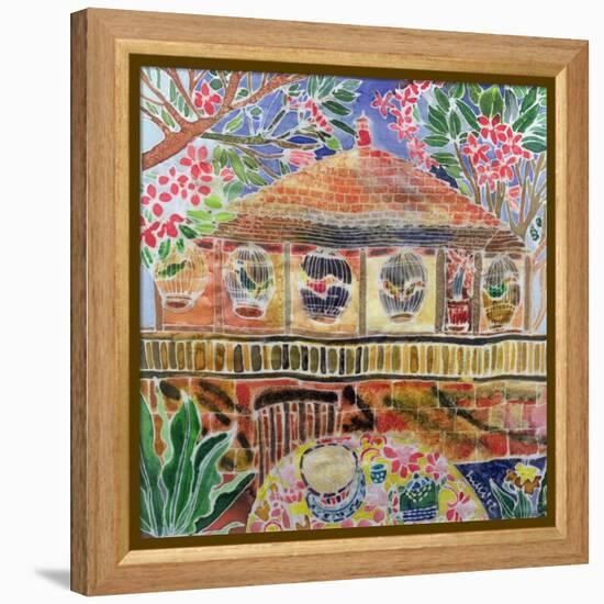 Lotus Cafe, Ubud, Bali, 2002-Hilary Simon-Framed Premier Image Canvas