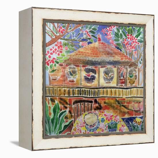 Lotus Cafe, Ubud, Bali, 2002-Hilary Simon-Framed Premier Image Canvas