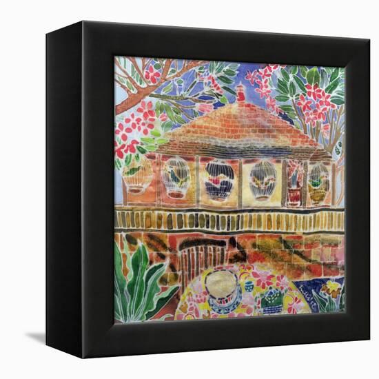 Lotus Cafe, Ubud, Bali, 2002-Hilary Simon-Framed Premier Image Canvas