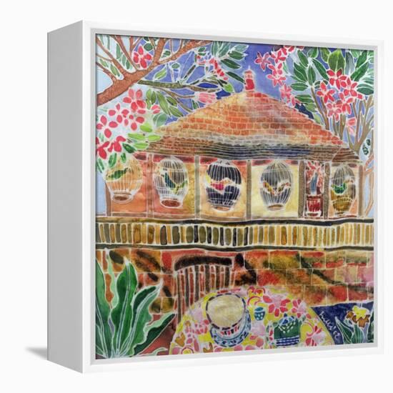 Lotus Cafe, Ubud, Bali, 2002-Hilary Simon-Framed Premier Image Canvas