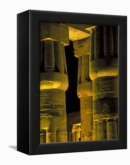 Lotus Columns of the Luxor Temple, Egypt-Claudia Adams-Framed Premier Image Canvas