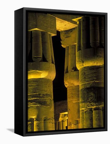 Lotus Columns of the Luxor Temple, Egypt-Claudia Adams-Framed Premier Image Canvas