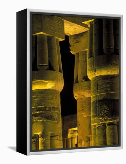 Lotus Columns of the Luxor Temple, Egypt-Claudia Adams-Framed Premier Image Canvas