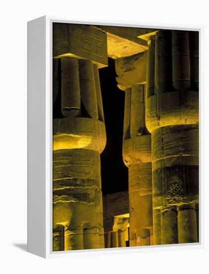 Lotus Columns of the Luxor Temple, Egypt-Claudia Adams-Framed Premier Image Canvas