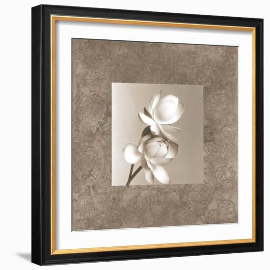 Lotus Duet-Claire Beaumont-Framed Art Print