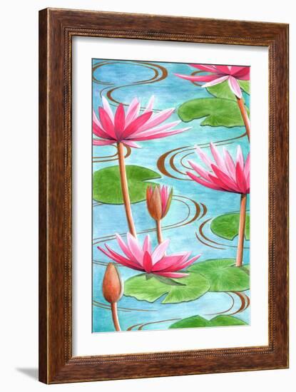 Lotus Flower, 2008-Jenny Barnard-Framed Giclee Print