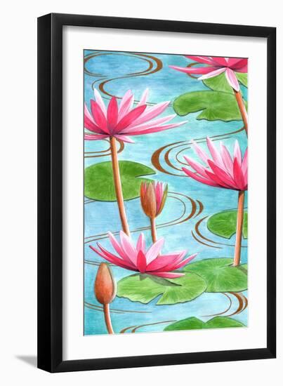 Lotus Flower, 2008-Jenny Barnard-Framed Giclee Print