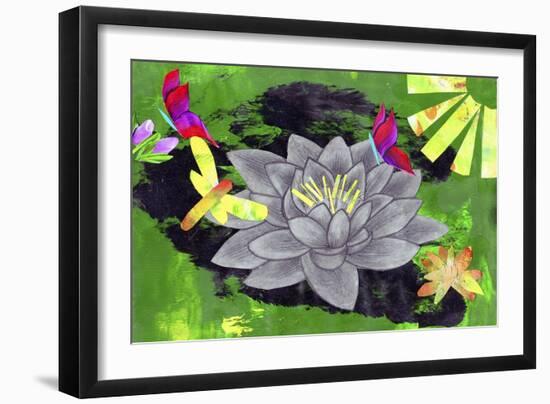 Lotus Flower-Wolf Heart Illustrations-Framed Giclee Print