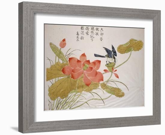 Lotus Flower-Ding Liangxian-Framed Art Print