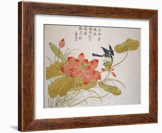 Lotus Flower-Ding Liangxian-Framed Art Print