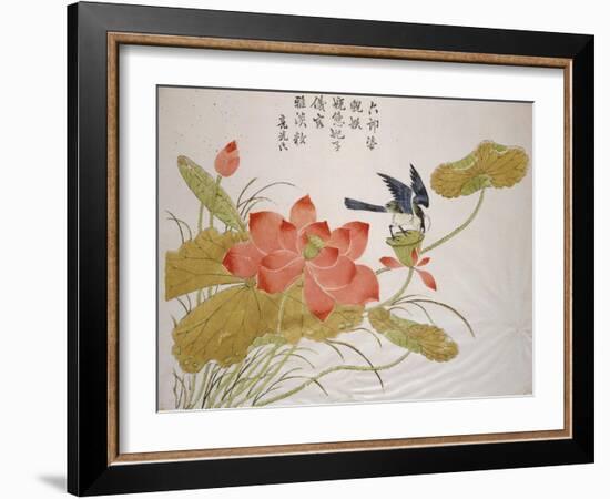 Lotus Flower-Ding Liangxian-Framed Art Print