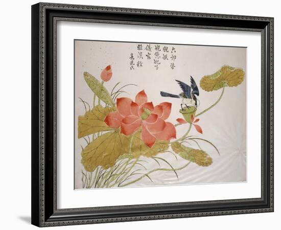 Lotus Flower-Ding Liangxian-Framed Art Print