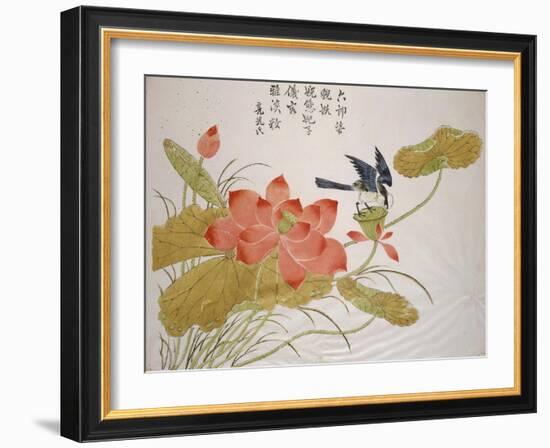 Lotus Flower-Ding Liangxian-Framed Art Print