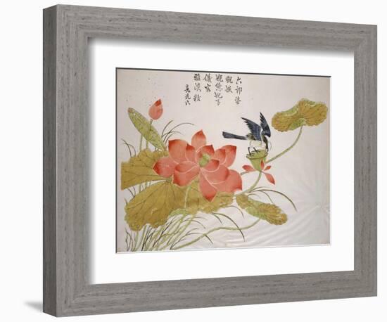 Lotus Flower-Ding Liangxian-Framed Premium Giclee Print