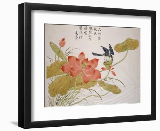 Lotus Flower-Ding Liangxian-Framed Premium Giclee Print